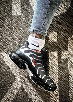 Nike air max tn plus black silver, кросівки чоловічі найк айр макс, мтб кроссовки мужские найк