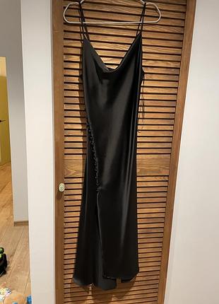 Сукня сліп шовкова zara