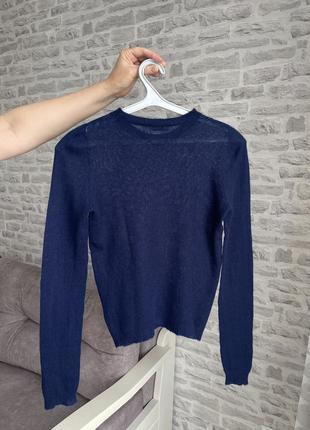 Натуральный синий свитер jil sander оригинал 6