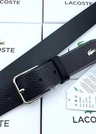 Мужской ремень lacoste в подарочном наборе🐊