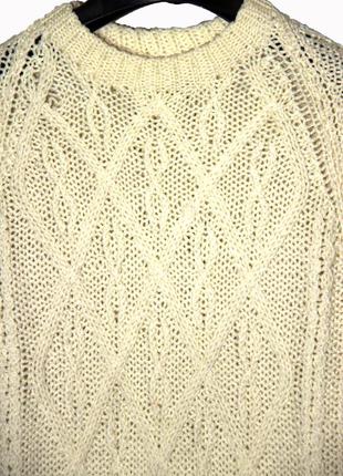 Красивый вязанный свитер на 10-11 лет2 фото