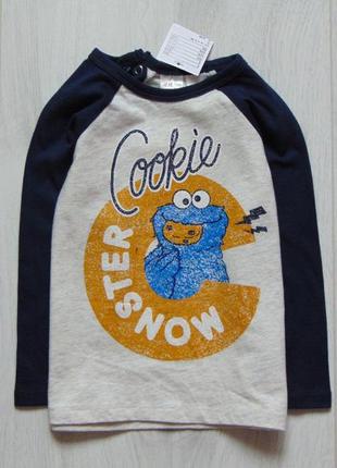 H&m. розмір 12-18 місяців. новий лонгслив для маленького модника