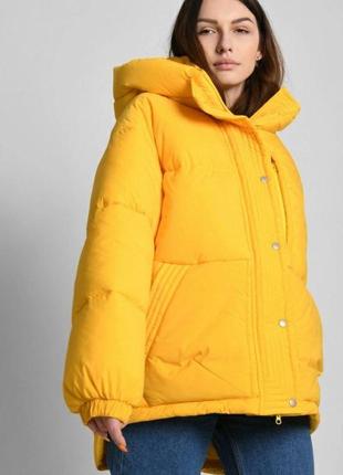 Зимова куртка арт. 8900, жовтий2 фото