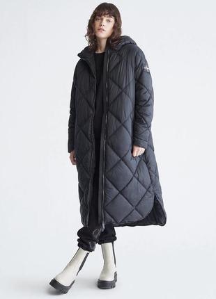 Довге пальто пуховик calvin klein xs оригінал