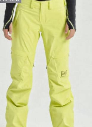 Сноубордические лыжные зимние мембранные термо штаны (унисекс) burton8 фото