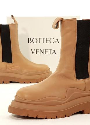 Ботинки bottega veneta  мех