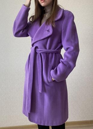 Пальто женское шерстяной классическое пальто-халат2 фото