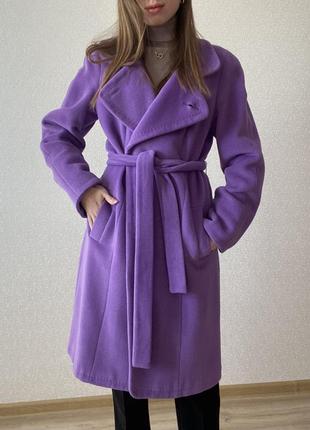 Пальто женское шерстяной классическое пальто-халат