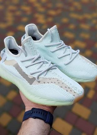 Женские  легкие  бирюзовые кроссовки adidas yeezy boost 350🆕адидас изи буст