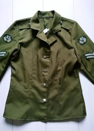 Карнавальный пиджак военный2 фото