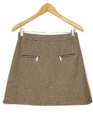 Юбка мини трапеция