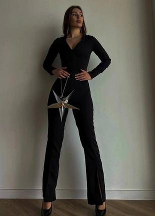 Комбез из плотной и качественной костюмки с идеальной посадкой