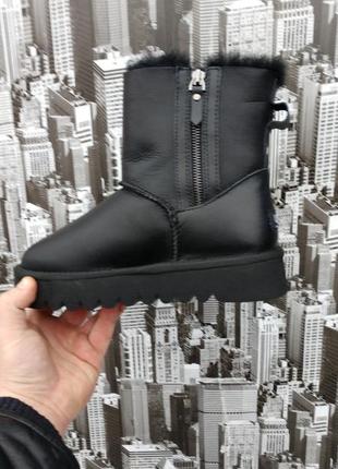 Женские угги на толсто подошве две змейки мини   ugg australia double zip classic  36-40р.