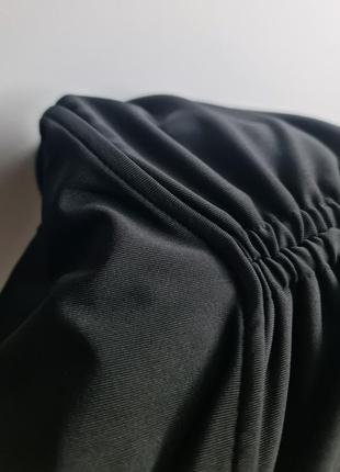 Короткое платье с стяжкой корсет мини платье черное с корсетом платте с оборкой2 фото