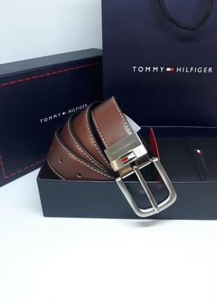 Мужской кошелек и ремень tommy hilfiger набор / подарок на новый год парню / брату / папе / сыну2 фото