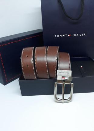 Мужской кошелек и ремень tommy hilfiger набор / подарок на новый год парню / брату / папе / сыну10 фото