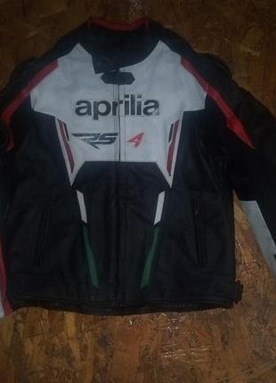 Шкіряна мото куртка aprilia rs4