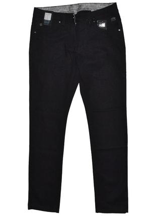 Черные плотные штаны джинсы  double face2 фото