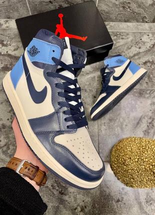 Кроссовки nike air jordan 1, люкс качество