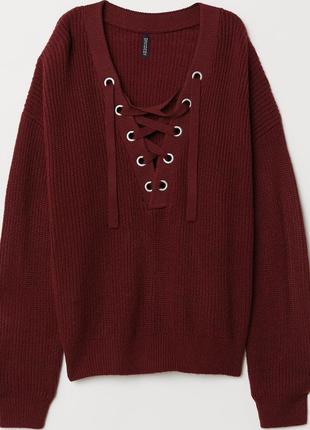 Стильний светр зі шнурівкою2 фото