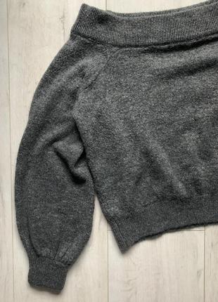 Укороченный шерстяной свитер2 фото