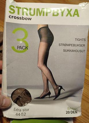 Тонкие колготки 20 ден l-xxl