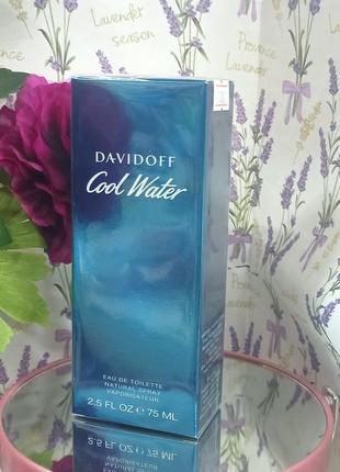 Туалетна вода для чоловіків davidoff cool water 75 мл