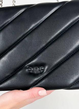 Сумка pinko puff black/silver 9