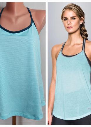 Бирюзовая спортивная майка under amour (размер 40-42)