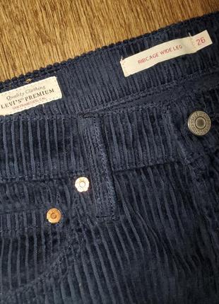 Широкие вельветовые брюки джинсы  levis палаццо wide leg9 фото