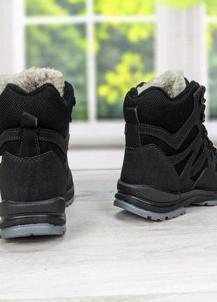 Ботинки мужские зимние paolla черные на шнурках3 фото