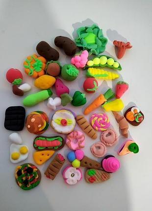 Еда для кукол. большой набор 40 штук