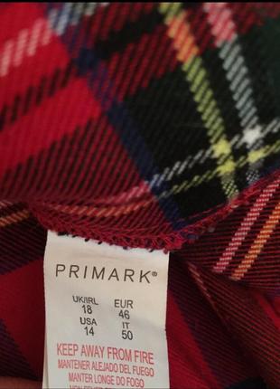 Юбка в клiтинку primark 18/46  34% вискоза дивиться замiри3 фото