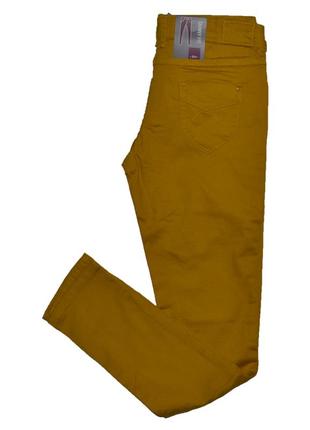 Модные джинсы горчичного цвета denim and co jbc skinny fit4 фото