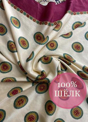 Шёлковый платок в стиле hermes