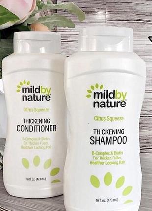 Mild by nature madre labs сша шампунь, кондиционер с биотином для густоты волос