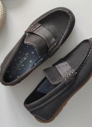 Новые замшновые туфли-мокасины артикул: 136051 фото