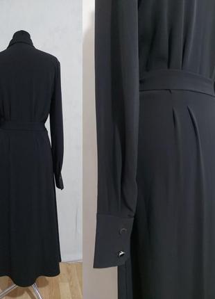 Платье h&m giuliva heritage , платье- рубашка по длине на пуговицах с пояском7 фото