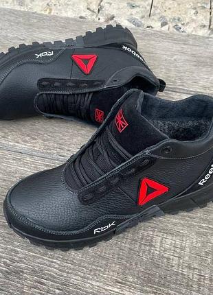 Чоловічі шкіряні зимові черевики reebok