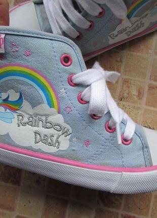 Кеди з rainbow dash tu для дівчинки довжина по устілці 18, 2 см