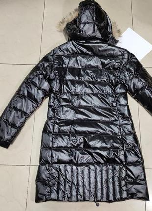 Пальто пуховик moncler black3 фото