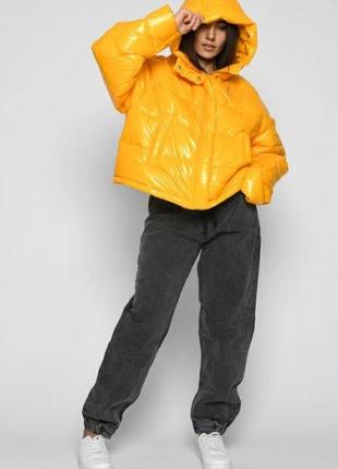 Демісезонна куртка арт. 8919, жовтий5 фото
