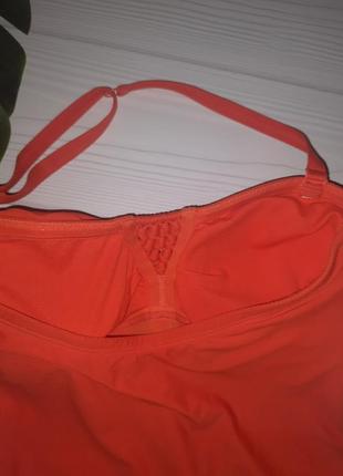 Яркий оранжевый слитный брендовый купальник р.185 фото