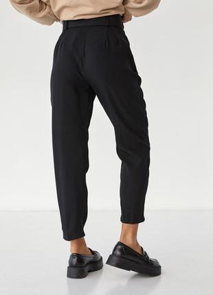 Женские классические брюки с поясом5 фото