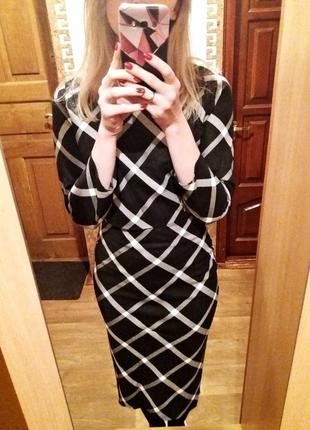 Костюм юбка футляр с завышенной талией+кофта,шикарний костюм на зиму,s,36/42