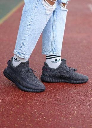 Мужские кроссовки adidas yeezy boost 350 v2 black reflective 41-42-43-44-459 фото