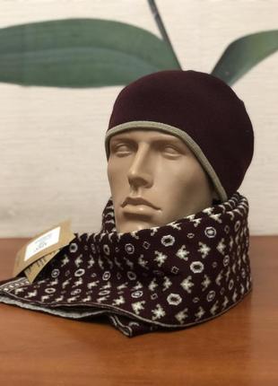 Комплект чоловічий шайн (шарф+шапка) apex
