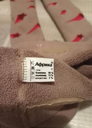 Колготки детские махровые теплые