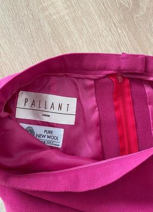 Эксклюзивная шерстяная юбочка цвета фуксия бренда pallant london2 фото