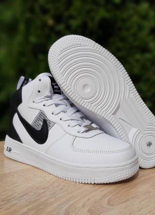 Nike air force 1 белые с черным🤍🖤8 фото